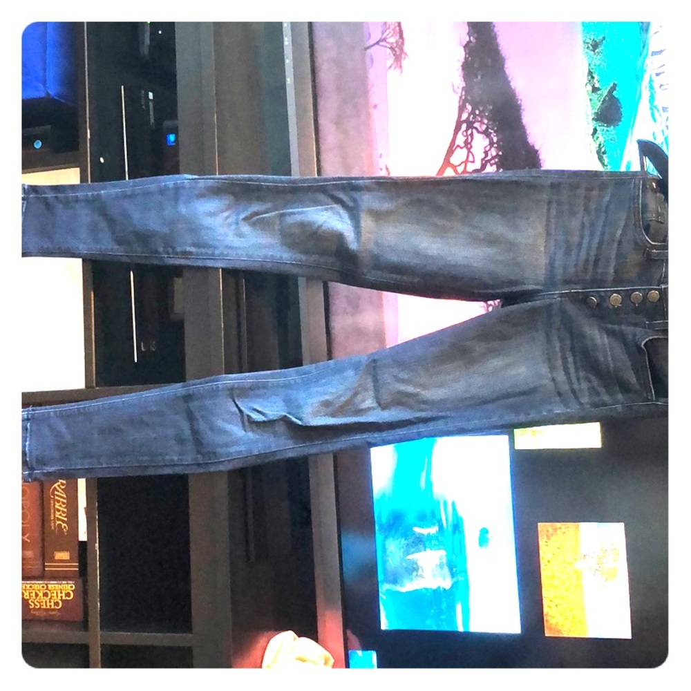 Dark wash button fly KanCan jeans